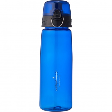 Capri sportflaska i Tritan™, 700 ml med logotyp, Genomskinlig blå – detaljvy 6