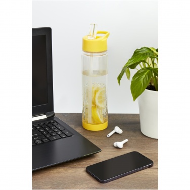Tutti-frutti sportflaska i Tritan™ med fruktinsats, 740 ml, Transparent / Blå – detaljvy 5