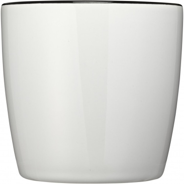 Aztec 340 ml keramikmugg, vit/svart – detaljvy 2