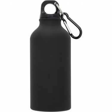 Oregon 400 ml matt vattenflaska med karbinhake, Svart – detaljvy 2