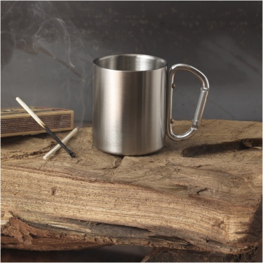 Alps 200 ml termosmugg med karbinhakehandtag, silver – detaljvy 4