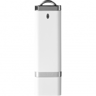 Flat USB-minne 4 GB, vit – detaljvy 5