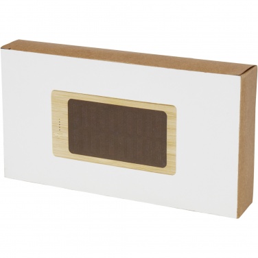Alata 8000 mAh soldriven powerbank i bambu – detaljvy 4