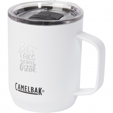 CamelBak® Horizon 350 ml vakuumisolerad campingmugg med logotyp, Vit – detaljvy 4