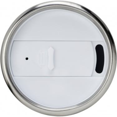 Elwood 410 ml isolerad termosmugg av återvunnet rostfritt stål, Vit – detaljvy 3