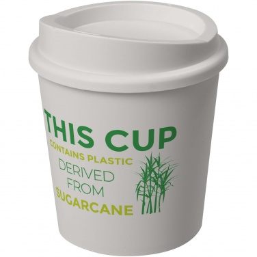 Americano® Switch Renew 200 ml mugg med lock med logotyp, Elfenbensvit – detaljvy 3