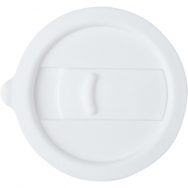 Java 330 ml keramisk mugg med silikongrepp och plastlock, Vit – detaljvy 5