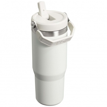 Stanley 890 ml IceFlow™ termosmugg med uppfällbart sugrör, Frostvit – detaljvy 5