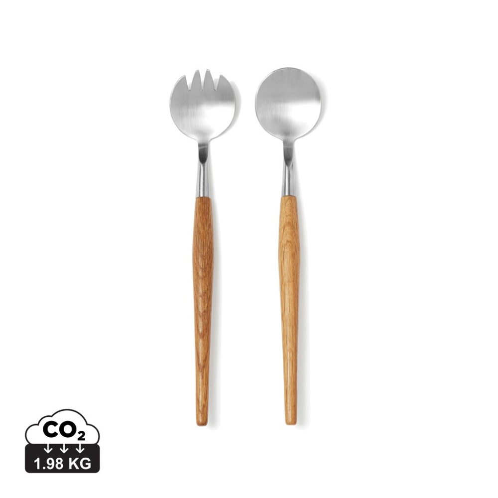 VINGA Retro serveringsbestick, brun, produktbild