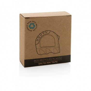 Logotrade reklamprodukter bild: RCS återvunnen plast 5M/19mm måttband