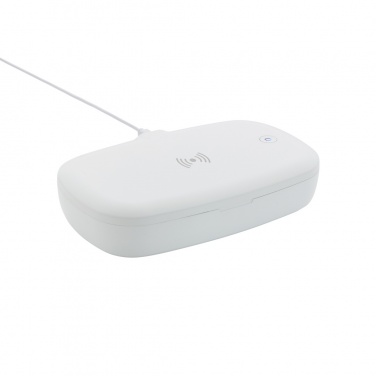 Logotrade reklamprodukter bild: UV-C steriliseringsbox med 5W trådlös laddare