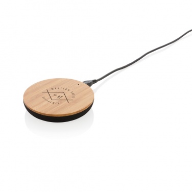 Logotrade kampanjprodukter bild: Bamboo X 5W trådlös laddare