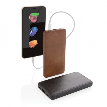 Logotrade profilreklam bild: Tusca 10.000 mAh PU powerbank