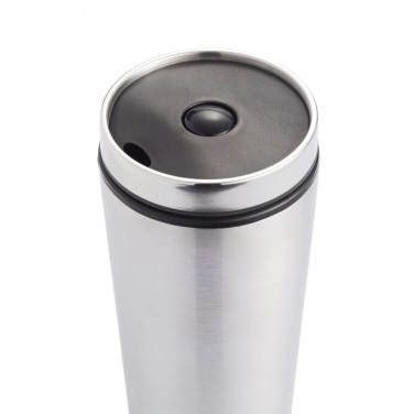 Läcksäker termosmugg, silver – detaljvy 3