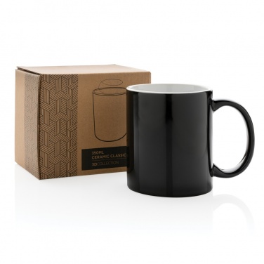 Klassisk keramikmugg, 350 ml, svart – detaljvy 9