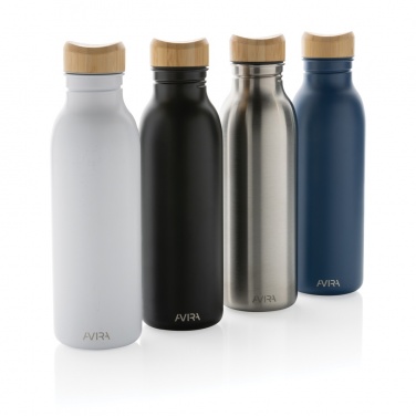 Avira Alcor RCS enkelväggig vattenflaska i återvunnet stål 600 ml, svart – detaljvy 9