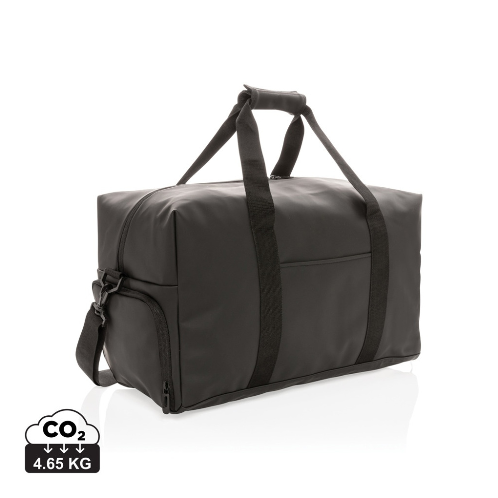 PU weekend-duffel, svart, produktbild