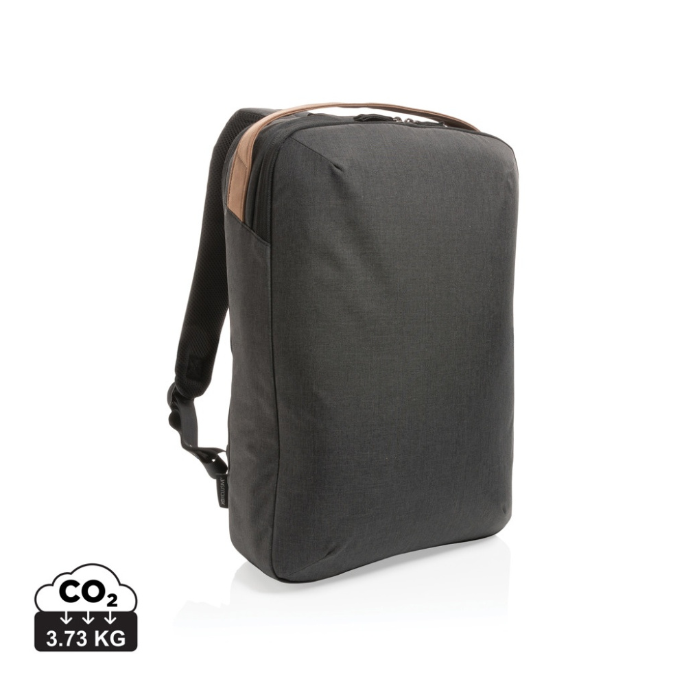 Impact AWARE™ 300D two tone lyxig 15.6" laptopryggsäck, svart, produktbild