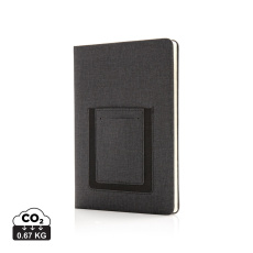 Deluxe A5 anteckningsbok med telefonfack