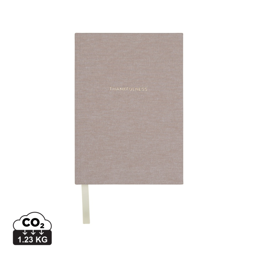 VINGA Thankfulness GRS certifierat papper journal, beige, produktbild
