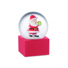 Liten snöboll glasprydnad