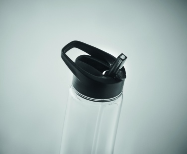 RPET-flaska med fliplock 650 ml, Svart – detaljvy 6
