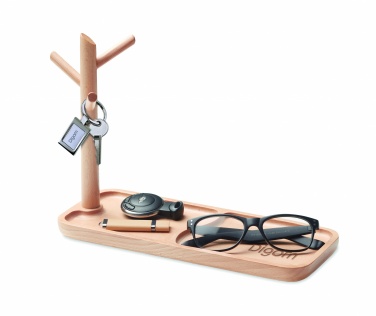 Logotrade reklamprodukter bild: Nyckelshållare trä