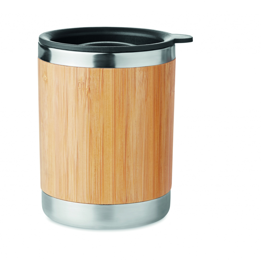 Termosmugg rostfritt/bambu – produktbild