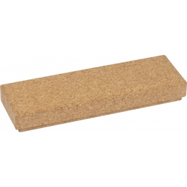 Logotrade reklamprodukter bild: Twist-kulpenna metall och kork LILLEHAMMER