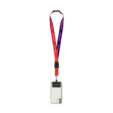 Logotrade presentreklam bild: Lanyard Promo Complete Sublimatie RPET 2 cm med Patch