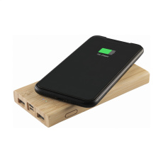 Bamboo 8000 trådlös Powerbank trådlös laddare