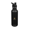 Klean Kanteen Classic vattenflaska i återvunnet stål 800 ml, svart