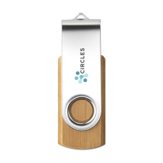 USB Twist Bamboo från lager 16 GB