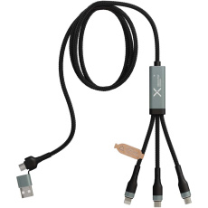 SCX.design C53 100 W 5-i-1 rPET ultrasnabb laddningskabel