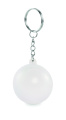 Nyckelring antistress bollform, Vit