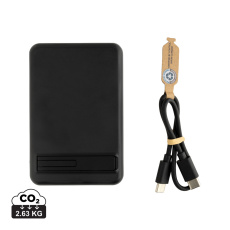 Zen RCS plast 5000 mah 5W magnetisk powerbank i bambu