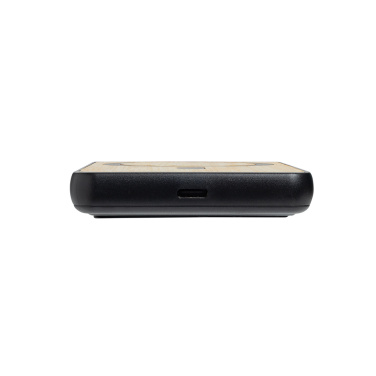 Logotrade profilprodukter bild: Zen RCS plast 5000 mah 5W magnetisk powerbank i bambu