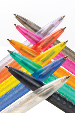 Logotrade reklamprodukter bild: X3 GRS återvunnen PC-plastpenna frostad