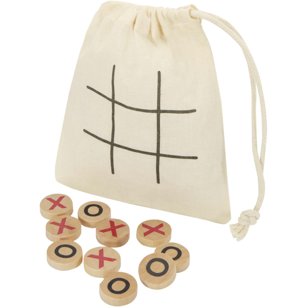 Logotrade presentreklam bild: Whorl tic-tac-toe-spel av trä