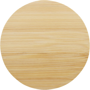 Logotrade presentreklam bild: Lenora 250 ml glasmugg med bambulock