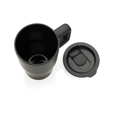 Luxe Quencher keramikmugg med lock, 490 ml, svart – detaljvy 7