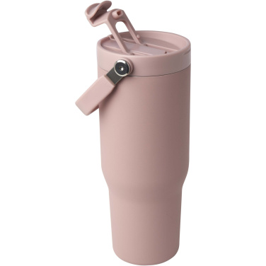 Logotrade kampanjprodukter bild: Bronx 900 ml vakuumisolerad termos av koppar och RCS-certifierat återvunnet rostfritt stål med ett lock med dubbla funktioner