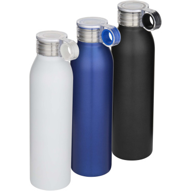 Grom 650 ml vattenflaska av återvunnet RCS-certifierat rostfritt stål, Vit – detaljvy 5