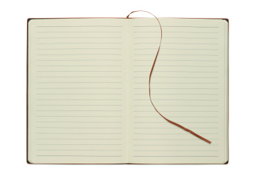 Logotrade reklamprodukter bild: A5 anteckningsbok i smokey PU