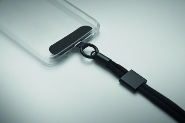 Logotrade reklamprodukter bild: Handledsband telefon i RPET