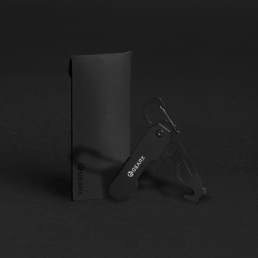 Logotrade kampanjprodukter bild: Gear X hopfällbart EDC-verktyg med karbinhake