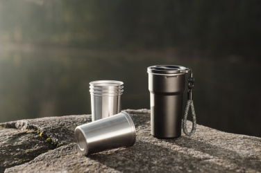 Logotrade reklamprodukter bild: VINGA Parks RCS återvunnet stål mugg, 4 st, 250 ML