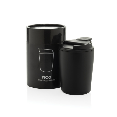 Logotrade profilprodukter bild: Pico Barista RCS kaffemugg 220 ml cylinderformad gåvoförpack