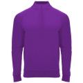 Epiro långärmad unisex sweatshirt med kvartslång dragkedja, Malva
