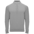 Epiro långärmad unisex sweatshirt med kvartslång dragkedja, Grå